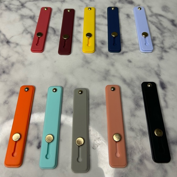 ๐ 3pc Phone Strap Finger Grip Set (Yellow) - Picture 4 of 8